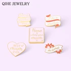 Эмалированная булавка на день матери, идеально Несовершенные броши для мам, значок на сумку, одежду, булавка на лацкан, ювелирное изделие, подарок для женщин, оптовая продажа