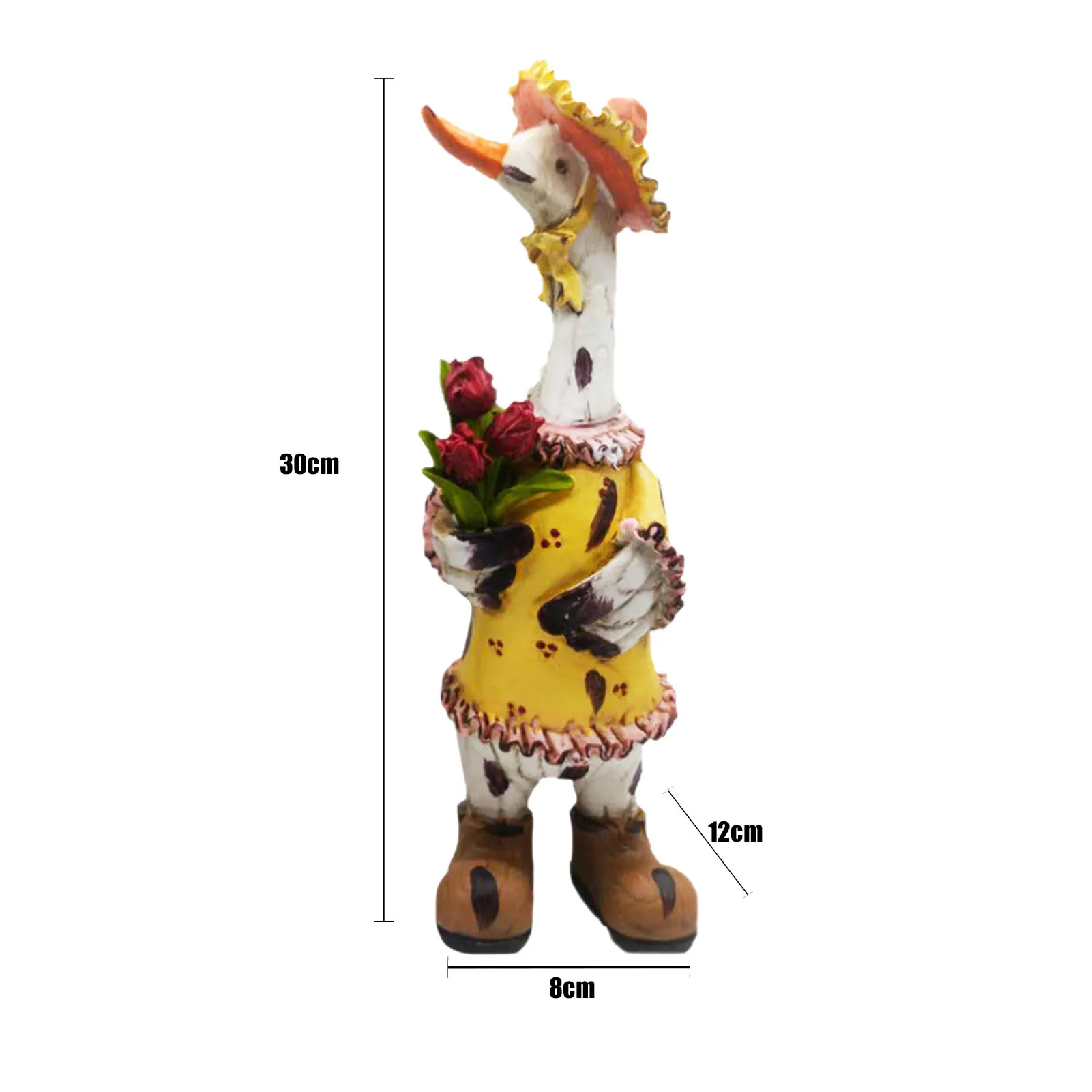 

Garden Resin Ornaments Cute Simulation Duck Statue Crafts Cartoon Realistic Home Garden Yard Decoration