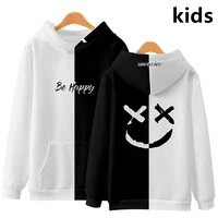 3 to 14 years kids hoodies be happy smile face printedamong us hoodies for teen boygirls cartoon children jacket sweatshirt