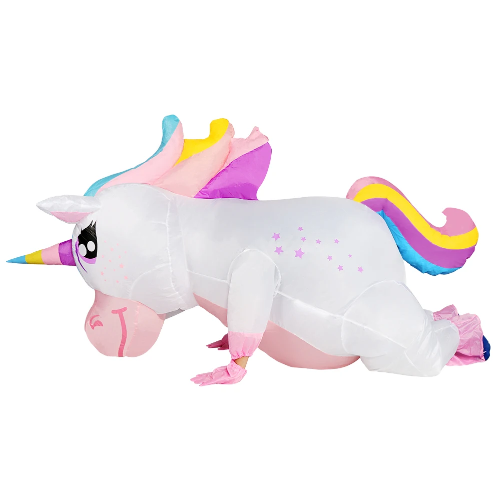 

Unicorn Inflatable Costume Halloween Costume Blow Up Unicorn Costume for Man and Women Cosplay Supplies