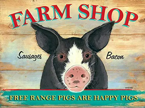 

Farm Shop Metal Tin Sign Retor Wall Decor Tin Sign 8x12 Inch