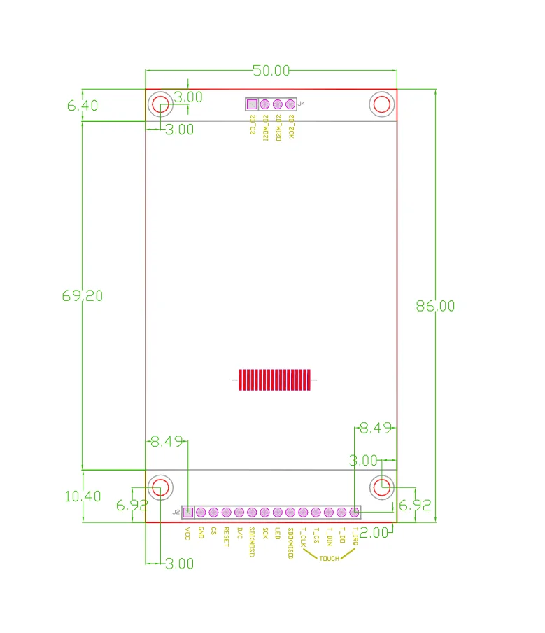 2 8 дюймовый ЖК-модуль SPI 240*320 TFT-модуль ili9341 занимает не менее 4 IO | Компьютеры и офис