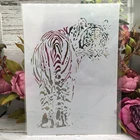 Трафареты для самостоятельного наслоения стен, A4, 29 см, с изображением тигра, раскраска для скрапбукинга, тиснильный альбом, декоративный шаблон