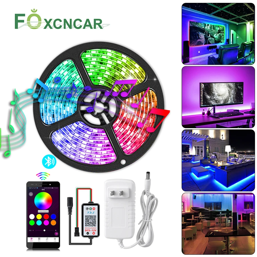 Светодиодная подсветка под шкаф полоса Bluetooth приложение управления WS2811