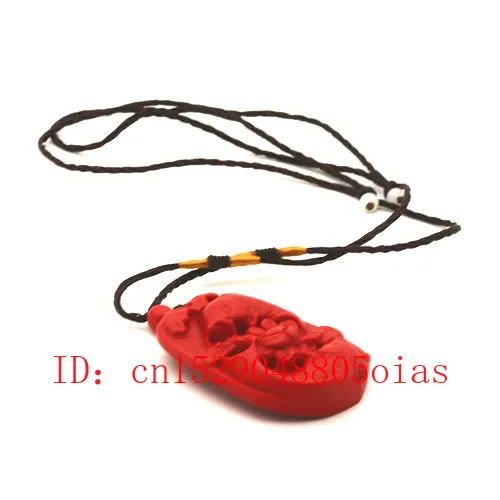 Ожерелье с подвеской в виде рыбных рыб натуральный красный органический