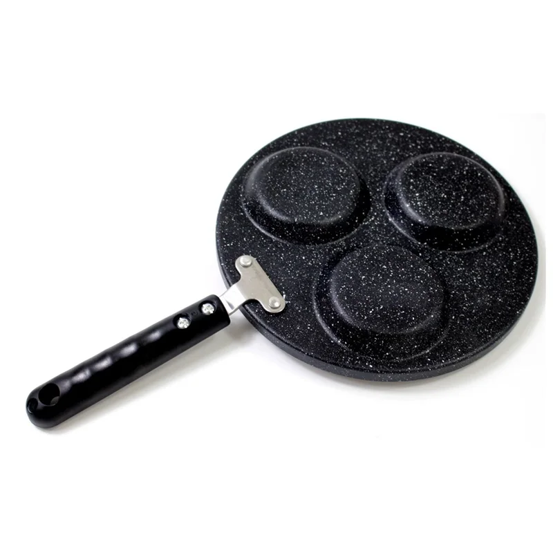 5 круглых отверстия для жарки горшок утолщенной сковорода омлета с антипригарным