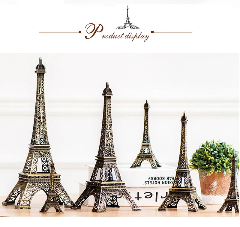 Башня Париж Effil антиквариат бронзовый тон статуэтка Парижской башни