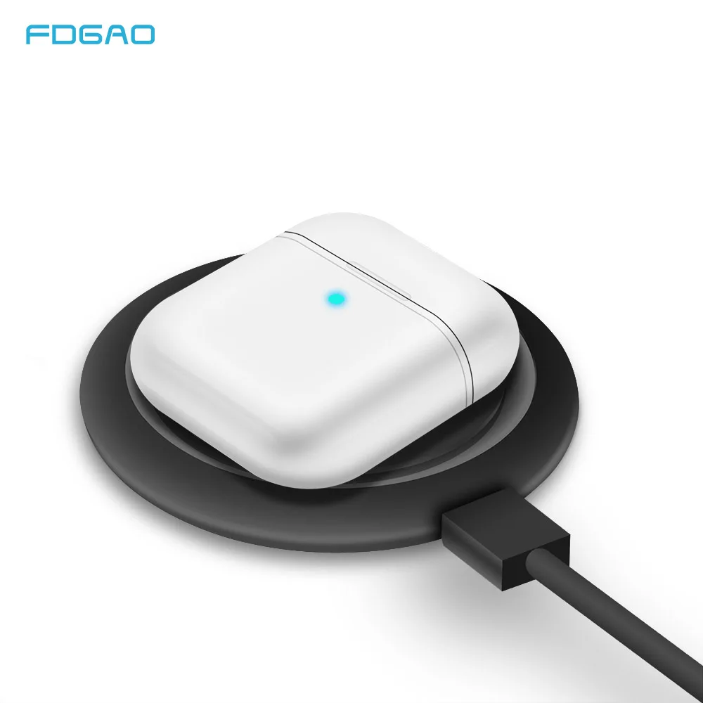 FDGAO bluetooth гарнитура Беспроводная зарядная док станция для Apple Airpods 2 Чехол Pro