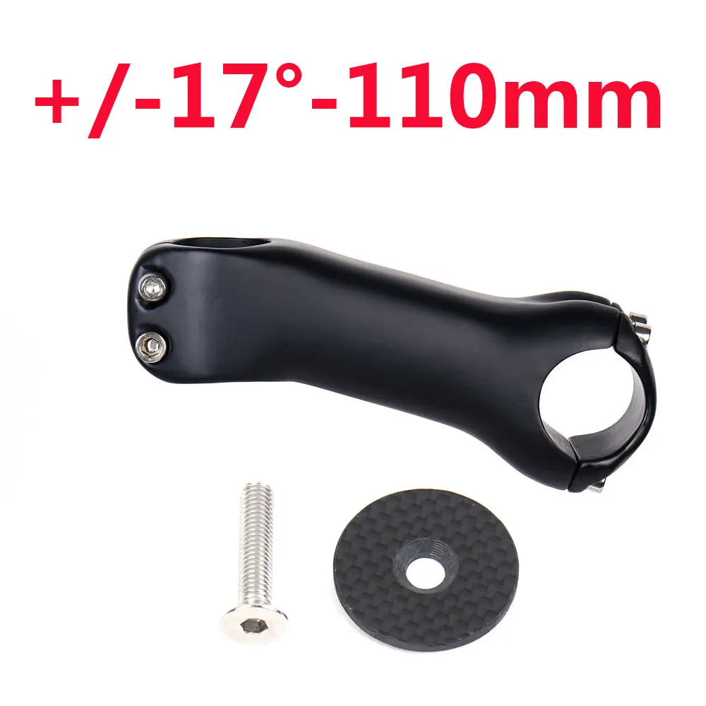 17Degree110mm-2112 LRG велосипедный вынос руля аксессуары полностью из углеродного волокна, стержни дороги углерода/горный велосипед стволовых полюс 6/17 градусов 31,8 мм* 70-130 мм - Цвет: 17Degree110mm-2112