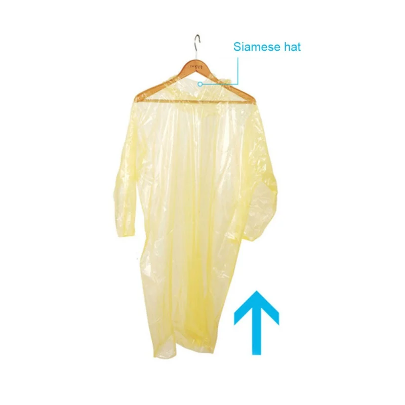 Одноразовый дождевик унисекс для верховой езды пончо с капюшоном экстренных