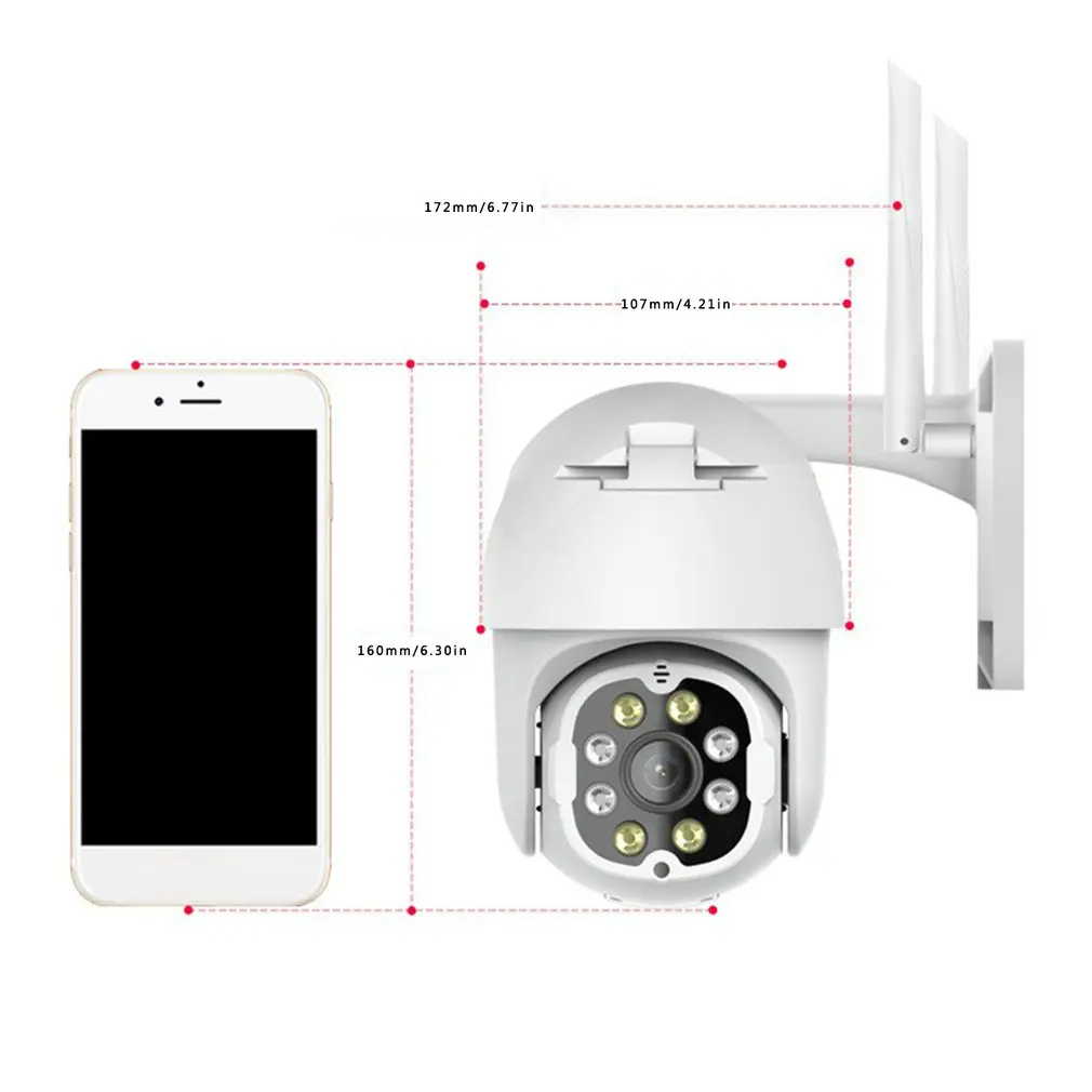 

1296p 3mp Wifi Camera Outdoor Ai Humanoid Detect Wireless Speed Dome Camera Audio Cctv Video Surveillance