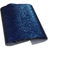 30m One Roll With 138cm Width Nave Blue Chunky Glitter Leather Wallpaper For Home Decoration And Table Wallpaper Decor