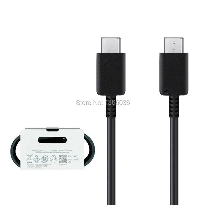 

10 шт. кабель USB Type C к кабелю USB C для Samsung S20 QC3.0 кабель для быстрой зарядки для Samsung Galaxy S21 S20 NOTE 10 провод шнур