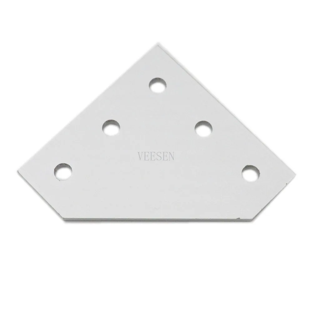 

1Pcs 5 Hole 4040 4545 Bracket 90 Degree Joint Board Plate Corner Angle Bracket Connection Joint Strip for Aluminum Profile