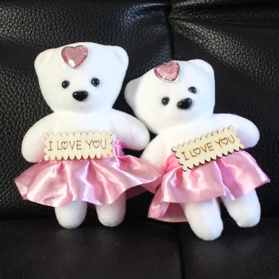 Мультяшный букет маленький медведь кукла мороженое табличка пена упаковка