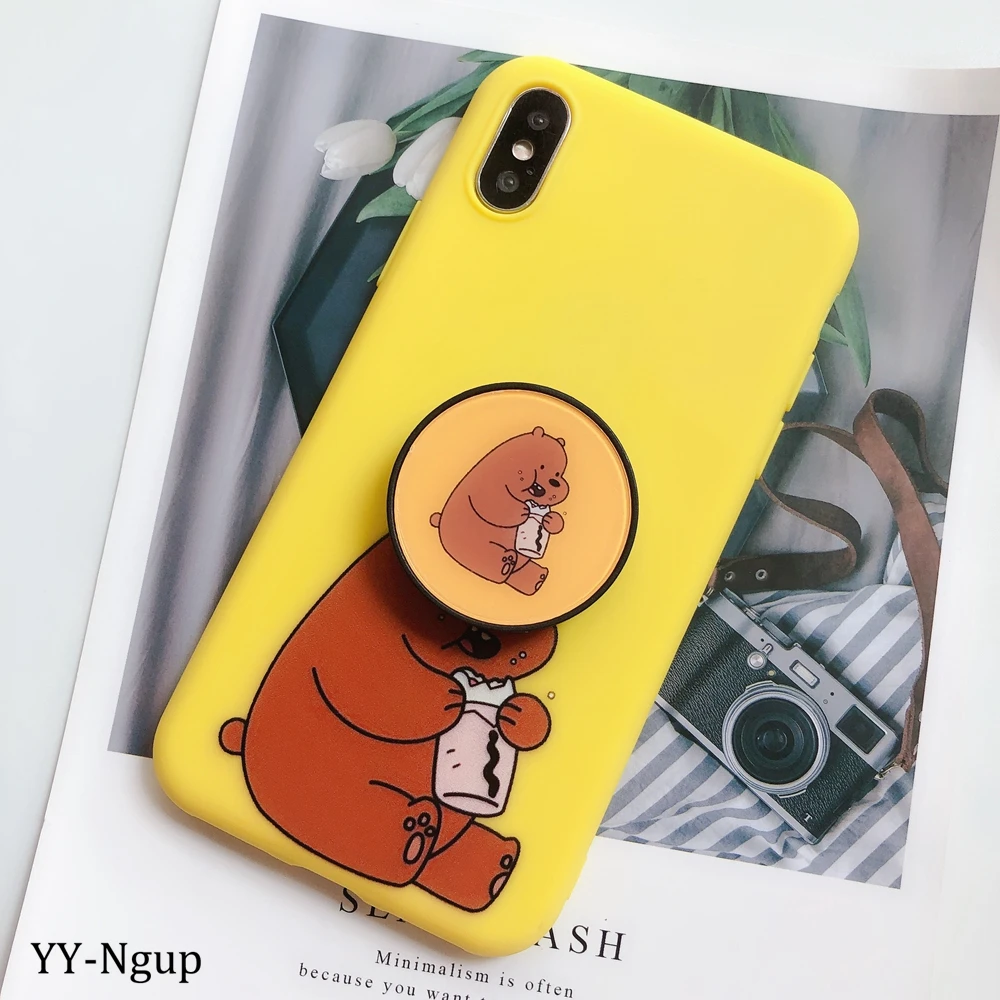 Для iPhone 7 i Phone 8 Plus чехол Kawaii подставка держатель Единорог силиконовый чехол для iPhone X XR XS Max 5 5S SE 6 6S 7 Plus чехол для женщин - Цвет: 33
