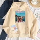 Женская толстовка с капюшоном, флисовая, с круглым вырезом