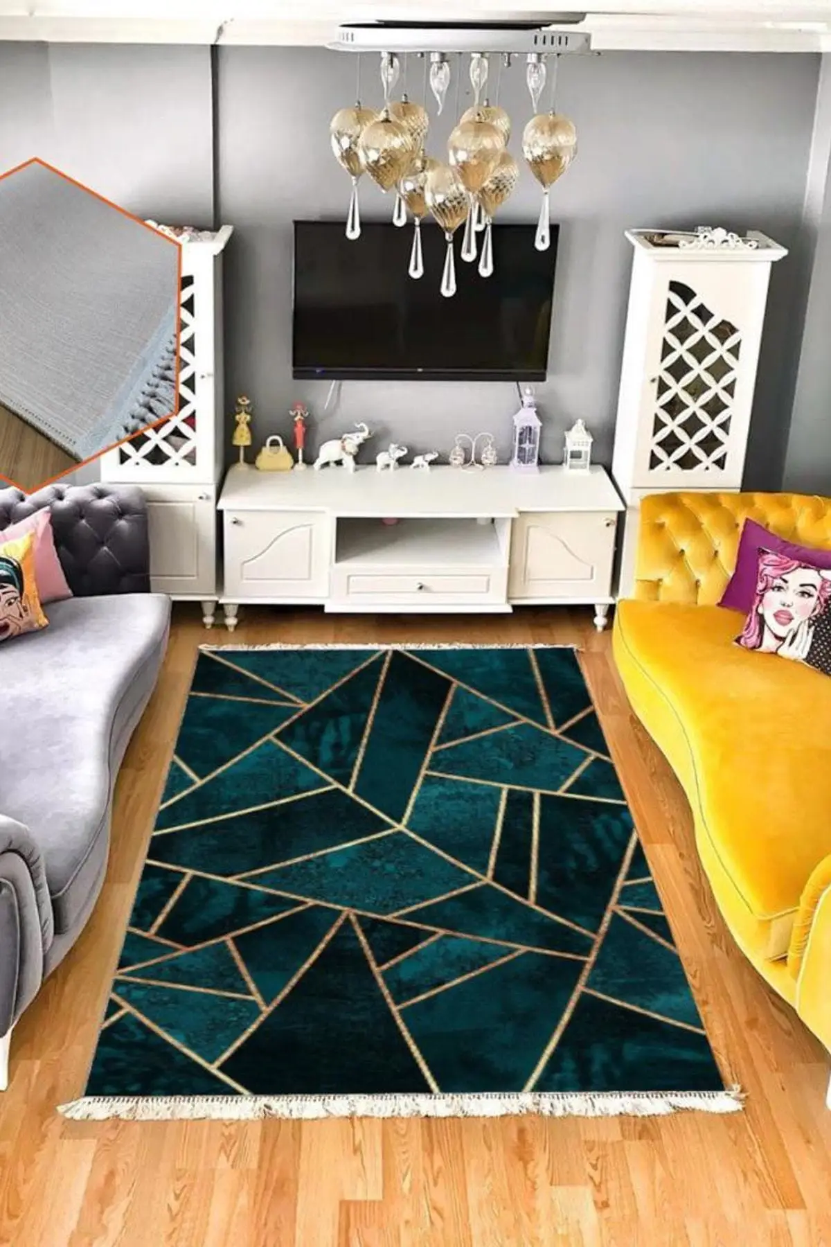 

Декоративный моющийся ковер 80x140 см, современный моющийся нескользящий ковер специального дизайна, аксессуары для украшения гостиной, кухн...