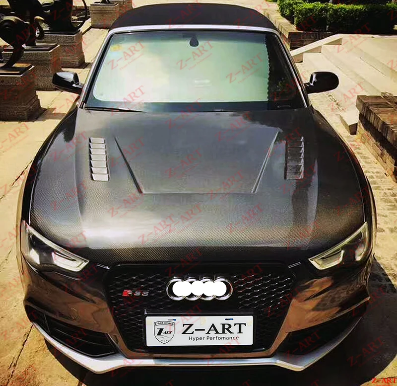 2013-2016 A5 крышка двигателя из углеродного волокна для Audi S5 B8.5 капот | Автомобили и