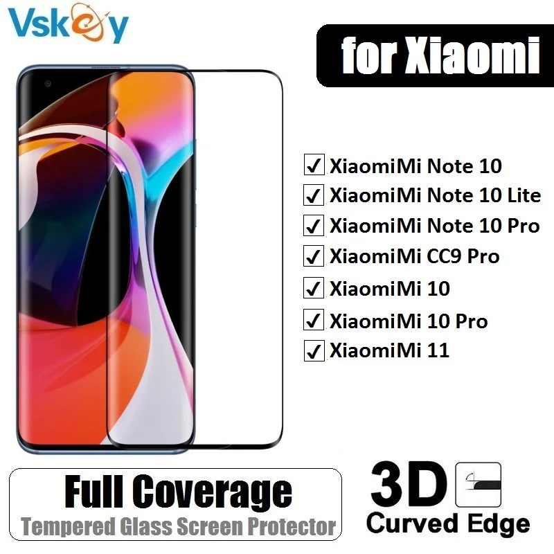 

Защитное стекло для Xiaomi Mi 11, 10, CC9 Pro, Note10 Lite, 10 шт.