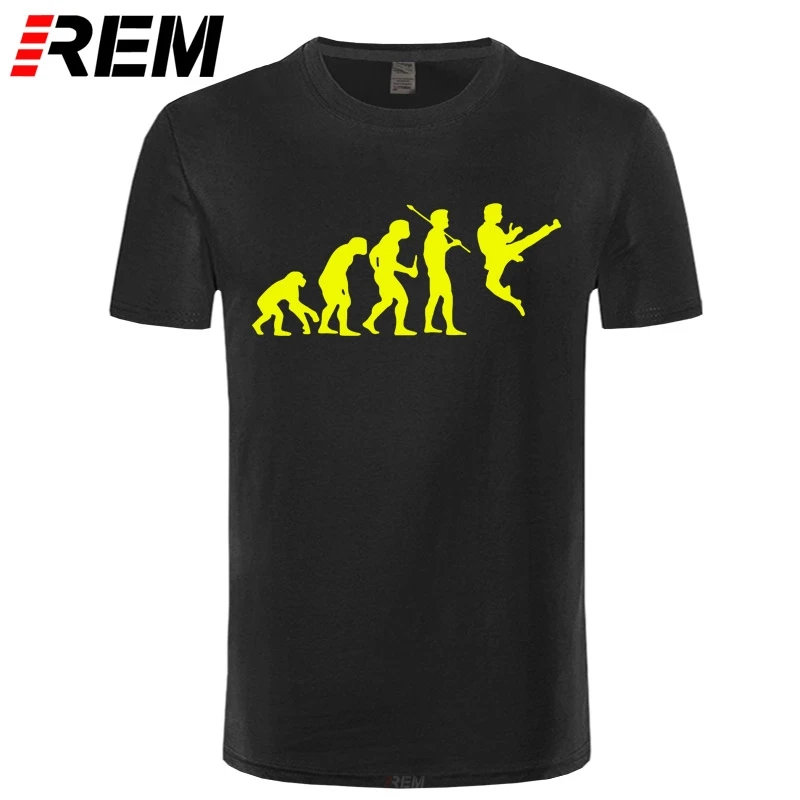 

Fashion New Taekwondo Evolution T Shirts High Quality Summer Men Short Sleeve Cotton T-Shirt Evolution Funny Men T Shirt Tops