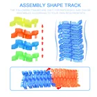 Яркий светящийся гоночный трек сделай сам, изгиб, мигание в темноте, сборка автомобиля, гоночные треки, аксессуары, игрушки для детей, мальчиков