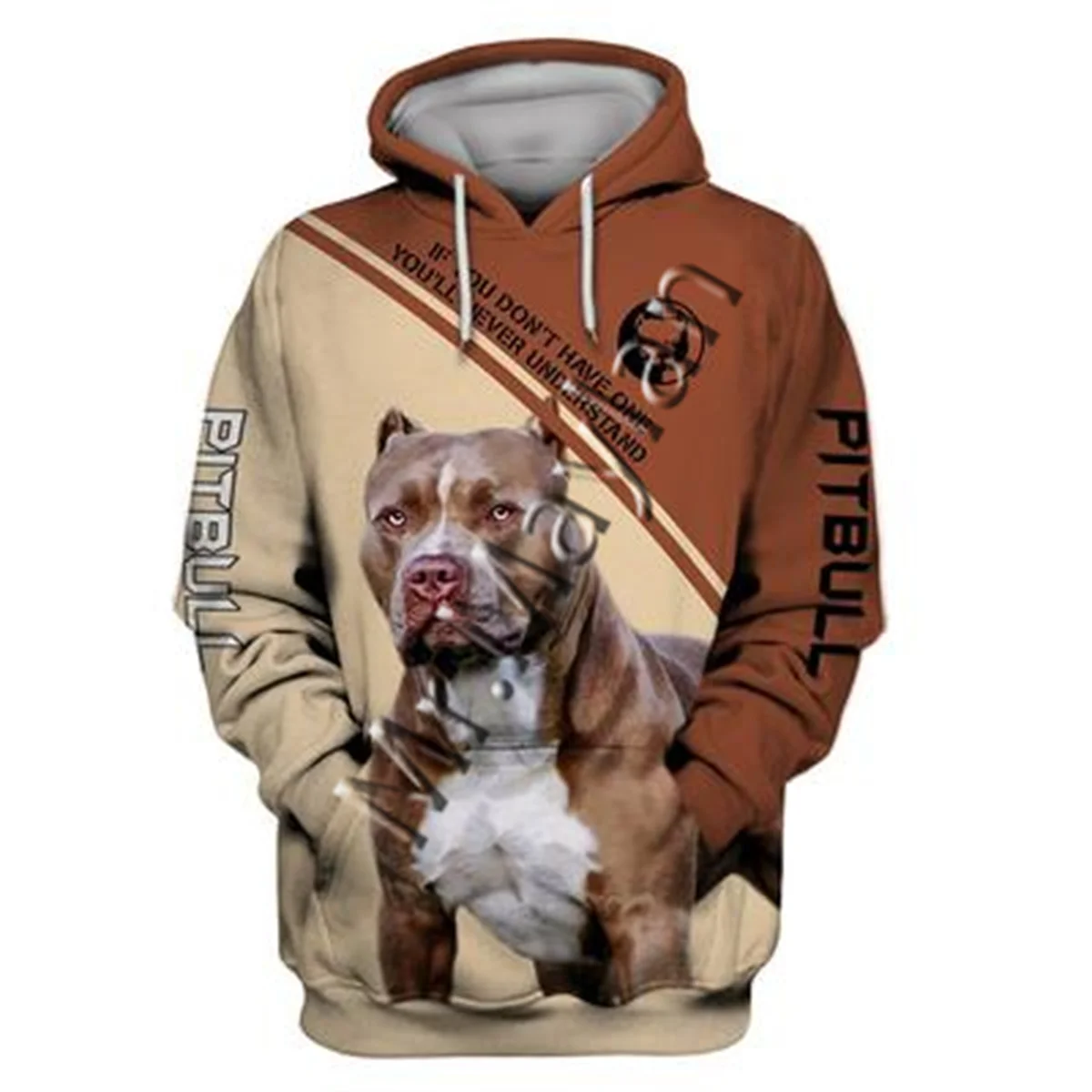 

Толстовки унисекс с 3d-графическим рисунком, свитшоты, художественная толстовка с рисунком собаки питбуля, Мужская/Женская Повседневная Ули...