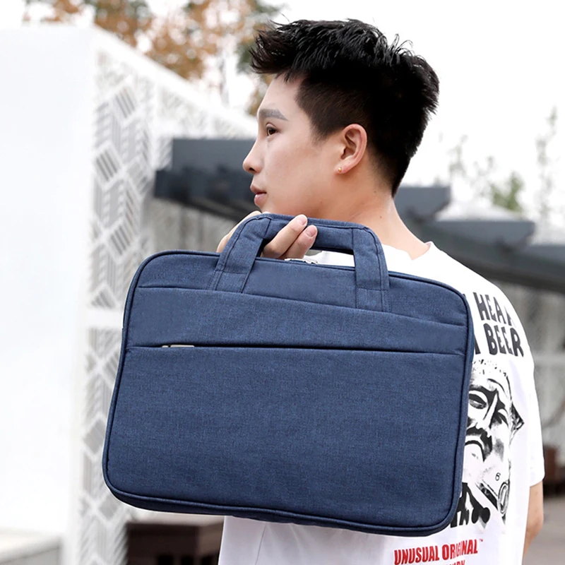 

15.6 inch Large Laptop Bag Waterproof Ultralight Notebook Handbag Business Briefcase Office Documents Bags Travel Handbags XA82C