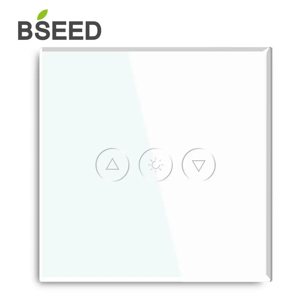 BSEED ЕС сенсорный экран Wifi светильник Диммер 1 Gang Смарт Беспроводной Wi Fi диммер