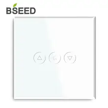 BSEED ЕС сенсорный экран Wifi светильник Диммер 1 Gang Смарт