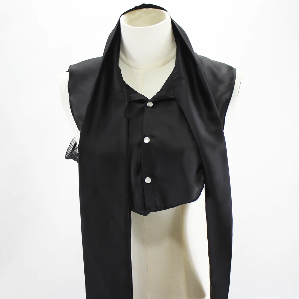

2021 Women Fake Collars Pleated Neck Ruff Ties Female Shirt Detachable Collars Girls Tops Necklace Shawl False Collar Decor