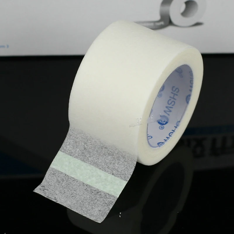 

12Roll/box 2.5*910cm Transparent Medical Tape Breathable Eyelash Extensions Makeup Tools PE Surgical Tape Wound Injury Care