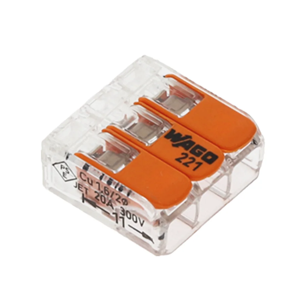 10 шт. универсальный компактный соединитель для проводов 221 413 32A/450V|Соединители| |