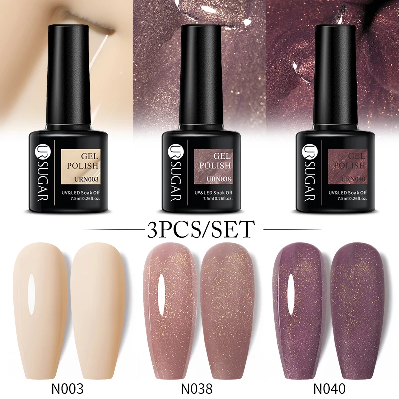 Гель-лак для ногтей полуперманентный с блестками | Красота и здоровье