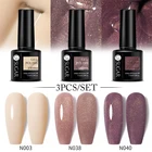 Гель-лак для ногтей, полуперманентный, с блестками