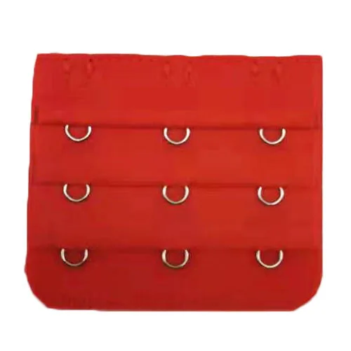 

3 pcs Universal Adjustable Three-row Three-buckle Polyester Bra Back Buckle Underwear Extension Buckle Bra Extension Buckle