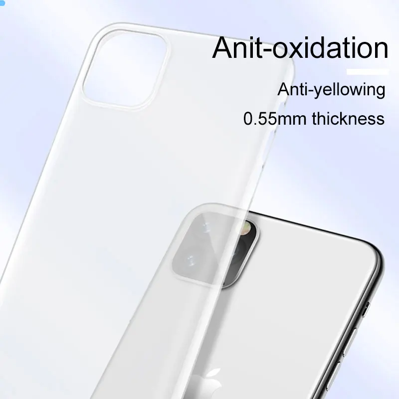 USAMS Matte Case for iPhone 11 Pro Max PP Coque Cover For case 0.55mm Ultra-thin protector soft |