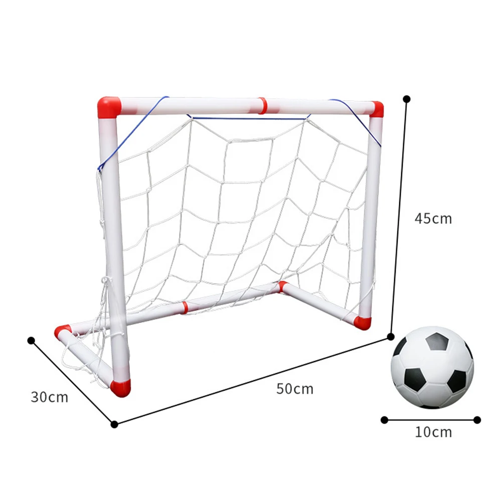 

Indoor Outdoor Mini Children Football Soccer Goal Post Net Set with Ball Pump Kids Football Sport Toy For Garden Sport Playing