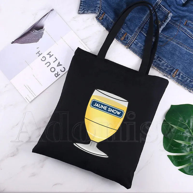 

Ricard Black New Female Handbags Hot Selling Fashion Black Canvas Bag Tote Ladies Casual Shoulder Bag Reusable Shopping Bags