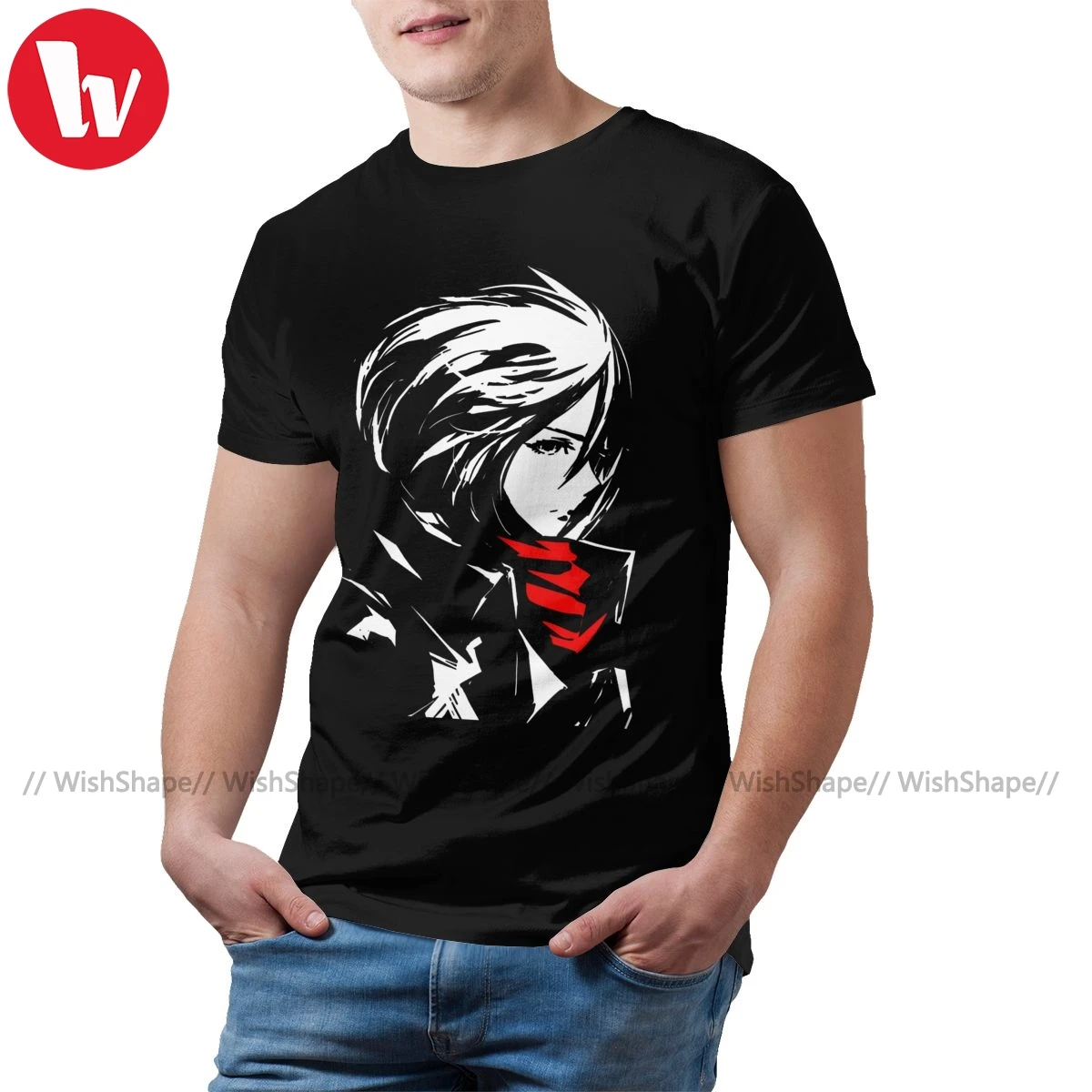 Футболка с надписью Attack On Titan футболка короткими рукавами и принтом The World Is Cruel