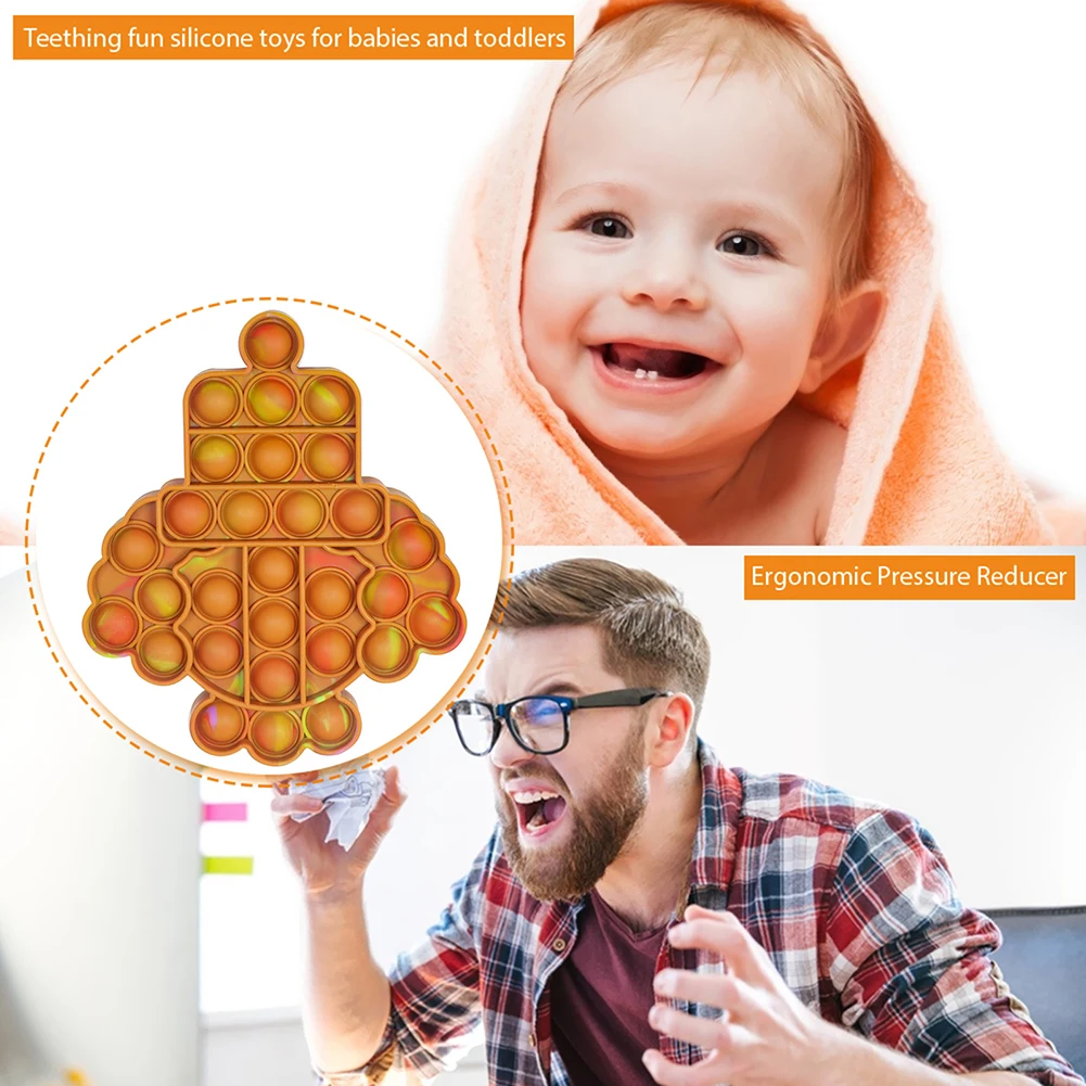 

Clown Push Pop It Bubble Sensory Fidget Toys Pack Autism Squishy Stress Reliever Kawaii Toys Adult Child Puzzle Funny Antistress
