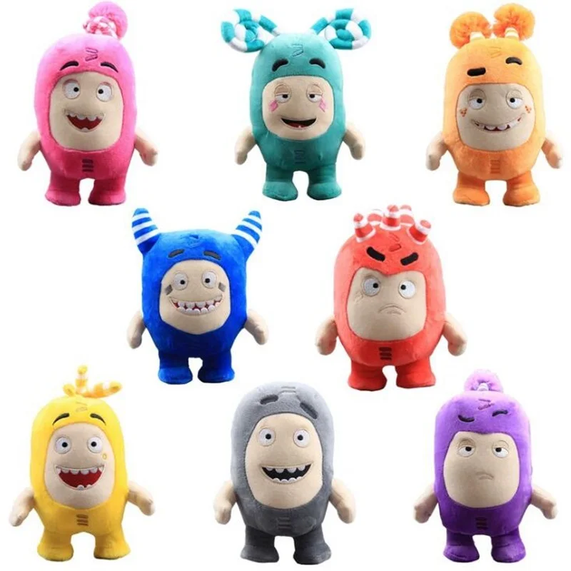 8 шт./лот Oddbods Мультяшные плюшевые игрушки мягкие детские коллекционные