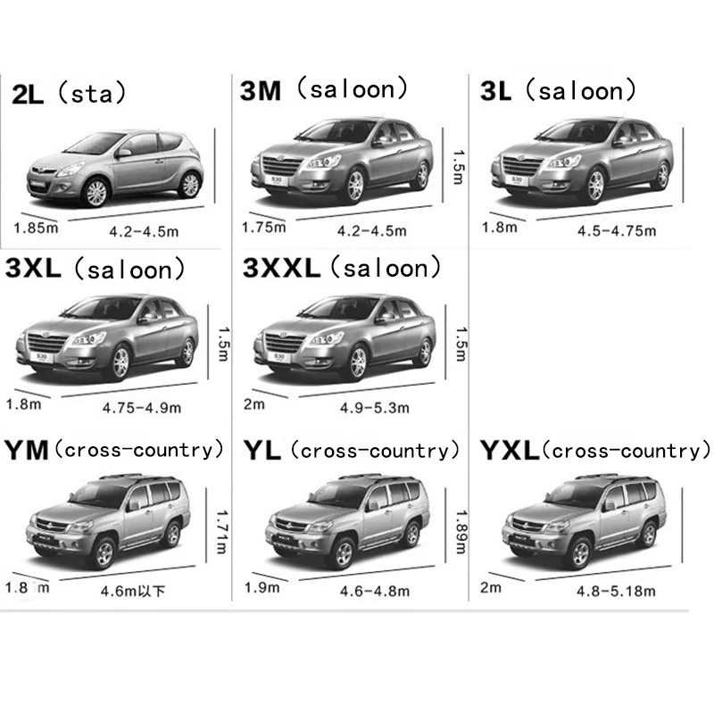 Автомобильные чехлы S/M/L/XL Размер SUV Крытый Открытый полный автомобильный чехол