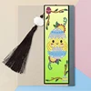 4Pcs DIY Diamond Painting Bookmarks Easter Cartoon Anima Diamond Mosaic Leather Tassel Book Marks Diamond Embroidery Crafts Gift 3