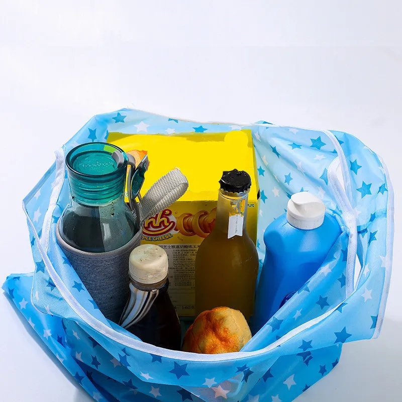 Модные экологически чистые сумки для покупок с цветочным принтом тканевые