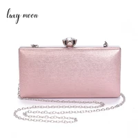 womens luxury clutch bag purses and handbags solid color small evening bags chains shoulder wedding bag with rhinestones z320