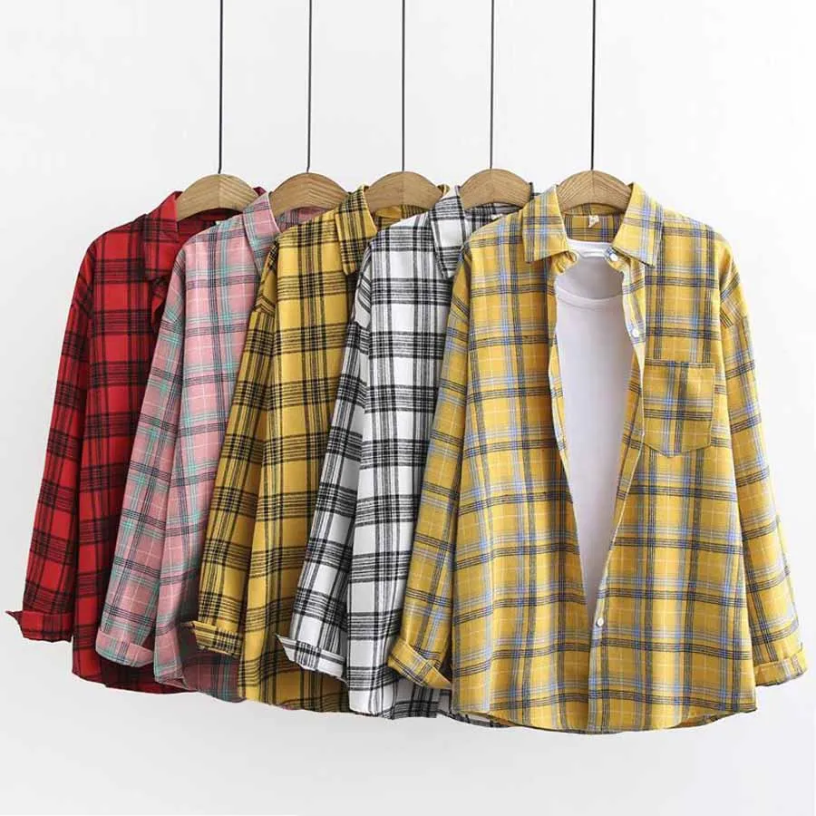 

DIOROBBEN 2020 women clothing long sleeve vintage shirt elegant single-breasted Turn-down Collar tops women blouses plus size