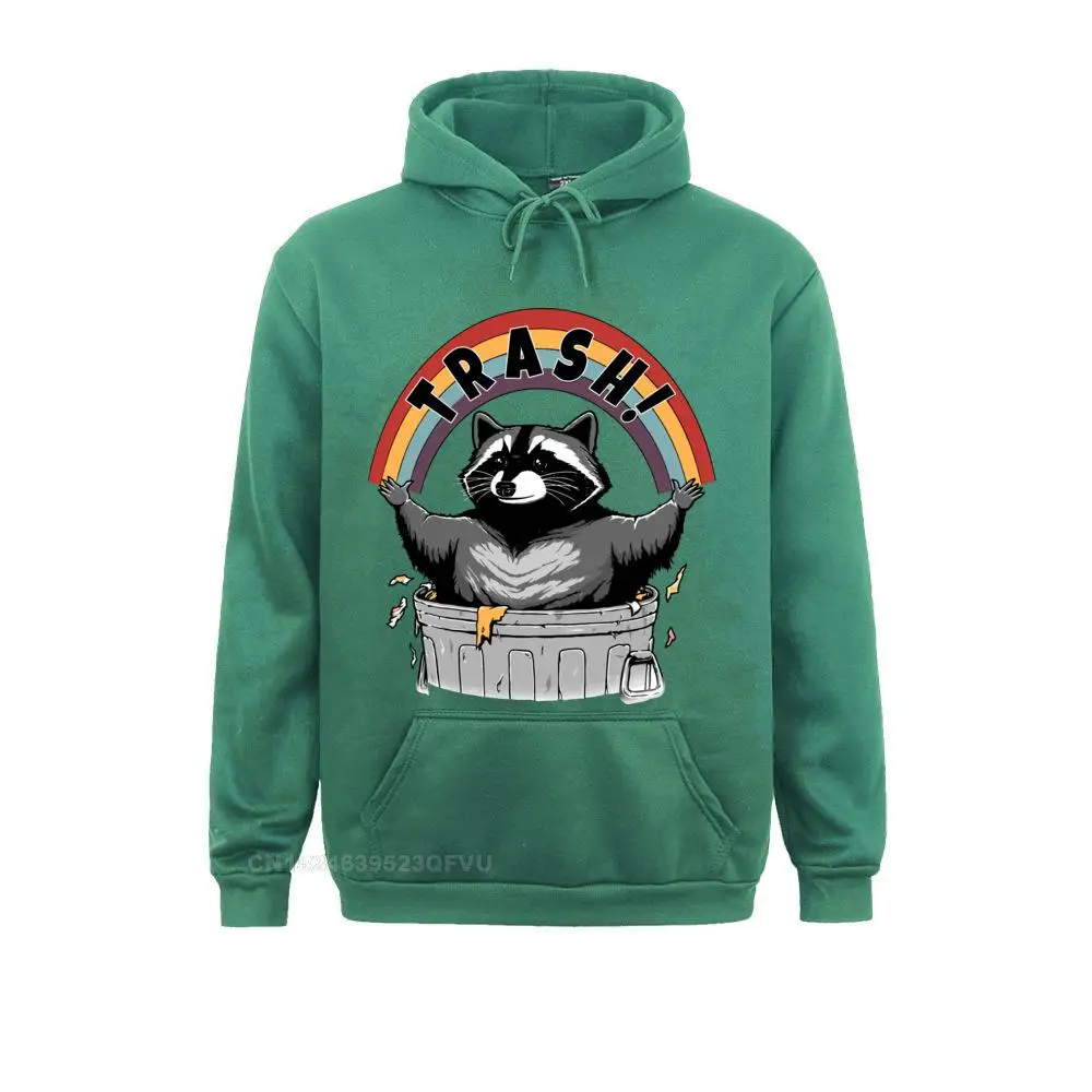 Streetwear Mens Raccoon Hoodie Mother's Day Crew Neck Cotton Hoodies Summer As Long As We Have Trash Tees Shirts Camisas Gift images - 6