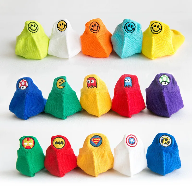 Носки-лодочки из натурального хлопка с вышивкой для мальчиков и девочек | Мать