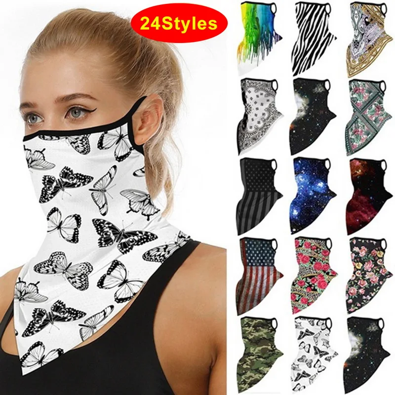 

Summer Sun Protection Hiking Scarf Breathable Ear Loops Face Cover Outdoor Sports Cycling Face Mask Windproof Balaclava Scarves